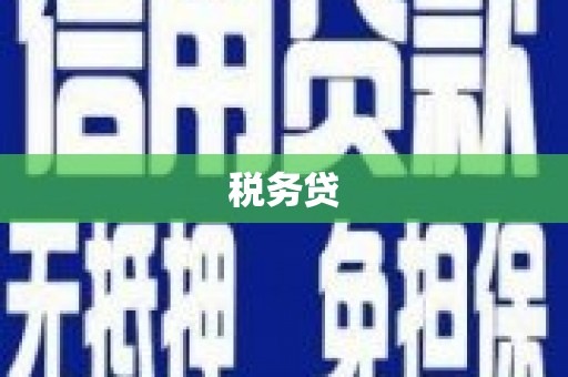 召陵税务贷