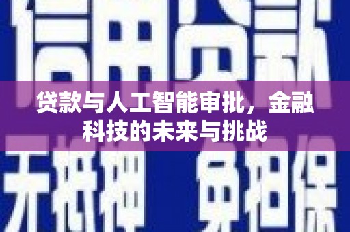 召陵贷款与人工智能审批，金融科技的未来与挑战