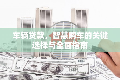 召陵车辆贷款，智慧购车的关键选择与全面指南