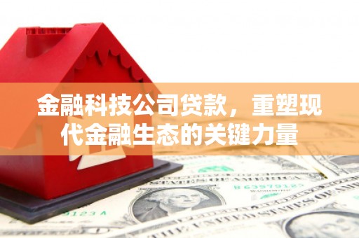 召陵金融科技公司贷款，重塑现代金融生态的关键力量