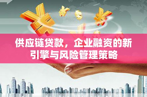 召陵供应链贷款，企业融资的新引擎与风险管理策略