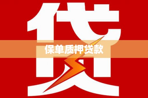 召陵保单质押贷款