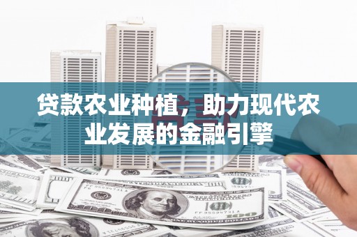 召陵贷款农业种植，助力现代农业发展的金融引擎
