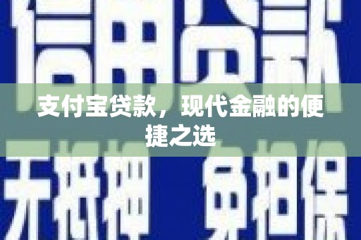 召陵支付宝贷款，现代金融的便捷之选