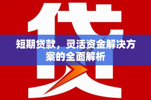 召陵短期贷款，灵活资金解决方案的全面解析