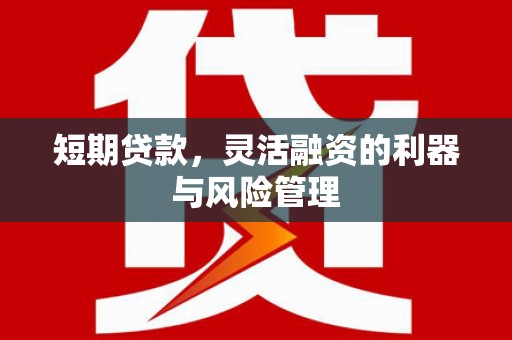 召陵短期贷款，灵活融资的利器与风险管理